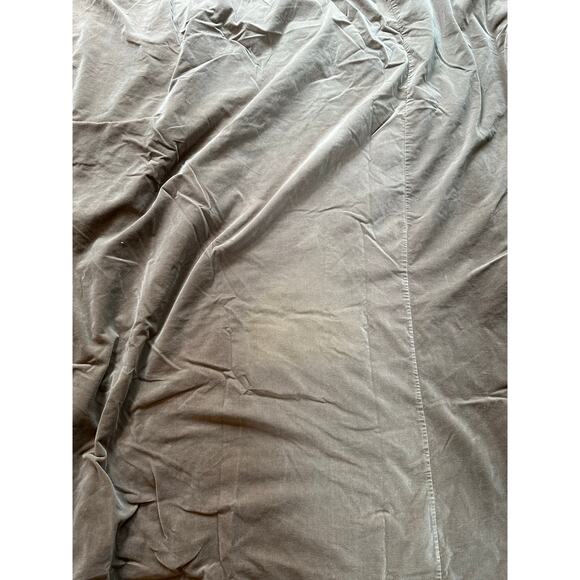 Williams-Sonoma Home Velvet Linen Duvet Cover Full Queen taupe beige brown - Picture 15 of 15